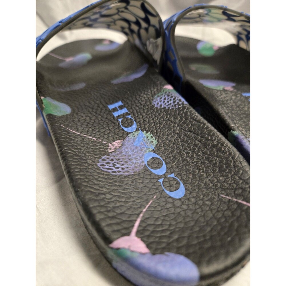Coach Signature C Pattern Slide Sandals Women's Size 10 - Picture 3 of 5
